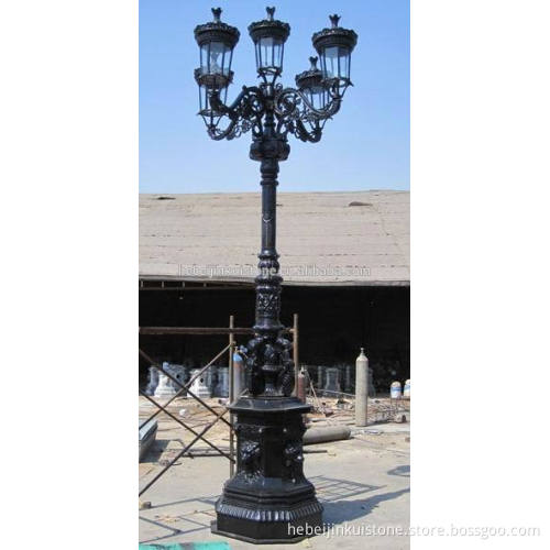 wrought iron cast iron lamp 5 light outdoor lamp